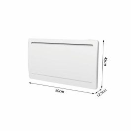 Oceanic Radiador Eléctrico Fijo Inercia Seca Cerámica 1500W Rubis Blanco – Termostato Electrónico Programable – Bloqueo Parental