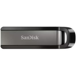 SanDisk USB 3.2 Extreme Go 128GB, 400 MB/s Lectura, 240 MB/s Escritura, Retráctil, Acero Inoxidable