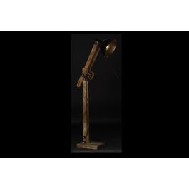 DKD Home Decor Lámpara de Pie Loft Marrón y Negro Mango y Metal 85 x 25 x 140 cm