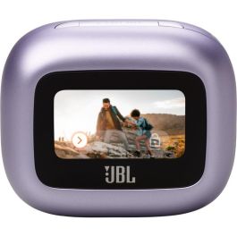 JBL JBLLIVEFLEX3PUR Auriculares True Wireless Live Flex 3 con Cancelación Ruido Adaptativa, Sonido Espacial, Estuche Carga Inteligente, 50h Batería, Púrpura