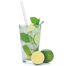 Cook Concept Juego de 4 Pajitas Reutilizables de Vidrio para Cóctel