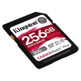Kingston Tarjeta SDXC Canvas React Plus 256GB UHS-II U3 V90 300MB/s Lectura 260MB/s Escritura