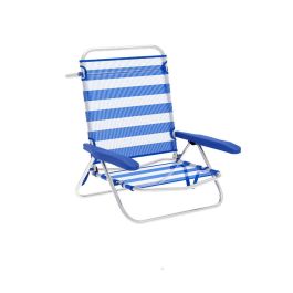 Marbueno Silla Plegable 5 Posiciones Aluminio Rayas Azul y Blanco Playa y Piscina 63X76X78 cm 10314 Precio: 38.89000016. SKU: B12E2V5E6B