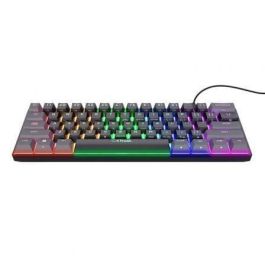 Trust Gaming GXT 867 Acira Teclado Mecánico Gaming Ultra Compacto 60% RGB Full, con Interruptores Outemu Red y 61 Teclas