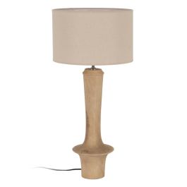 Base Lámpara Mesa Natural 19 X 19 X 50 cm
