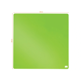 Nobo Pizarra Magnética Blanca 36x36 cm Negro para Hogar