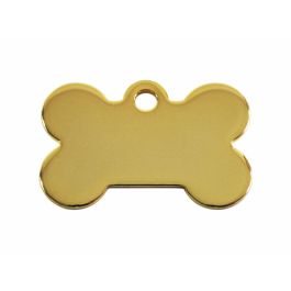 Placa identificativa para collar Imarc Bone Dorado