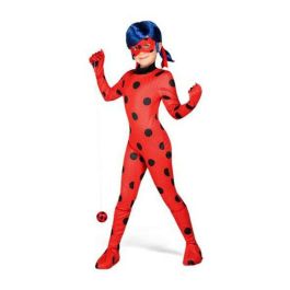 Disfraz ladybug con mono, guantes, cubre botas, antifaz, peluca, yo-yo y pendientes talla 9-11 años