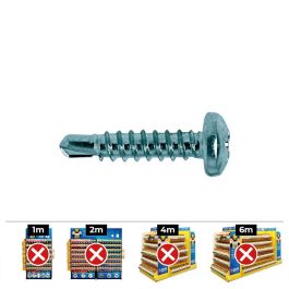 Celo Tornillo punta broca alomada Philips DIN 7504n Ø3.5x32mm zincado, Caja 250 unid.