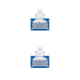 Nanocable 10.20.0400-L30-BL Cable de Red Ethernet UTP Cat.6 RJ45 AWG24 100% Cobre OFC 30 cm Azul