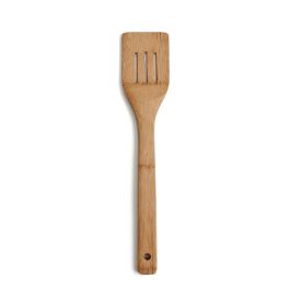 Quid Espátula Perforada para Cocina de Bambú Renova Bamboo 30 cm, Apta lavavajillas