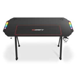 DRIFT DRDZ175RGB Escritorio Gaming Negro con Iluminación RGB y Alfombrilla 130x60x75 cm Precio: 160.99000027. SKU: B18DRG7FLR