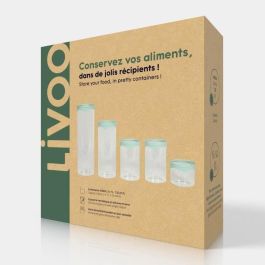 Livoo MEN399 Juego de 5 tarros de almacenamiento
