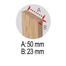 Caballete pino pro 1 metro sección 50x23mm astigarraga