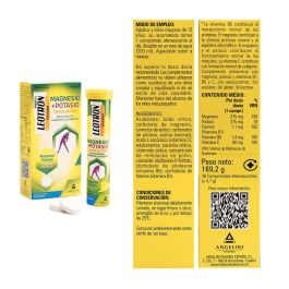 Leotron Energía Magnesio + Potasio Triple Acción Comprimidos Efervescentes Naranja 36 Unidades