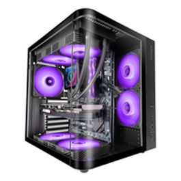 Mars Gaming MCCURV Caja Semitorre ATX Gaming Curva Negra con Cristal Templado y 4 Ventiladores FRGB