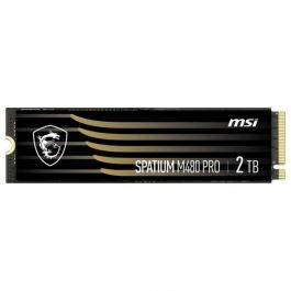 MSI SPATIUM M480 PRO PCIe 4.0 NVMe M.2 2TB SSD - 7400 MB/s Lectura, 7000 MB/s Escritura, 3D NAND, S78-440Q600-P83 MSI SPATIUM M480 PRO PCIe 4.0 NVMe M.2 2TB SSD - 7400 MB/s Lectura, 7000 MB/s Escritura, 3D NAND, S78-440Q600-P83