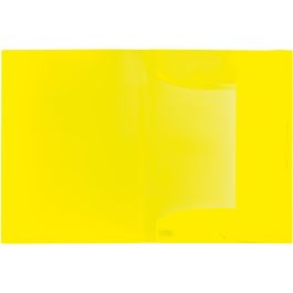 HERMA Sammelmappe A4, Carpeta de Recopilación, color neón amarillo, Polipropileno, 3 Unidades