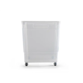 Plasticforte Carrito Multiusos N 2 Transparente con Asa, Dimensiones 485x450x240 mm (240x455x275 mm)