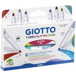 Giotto Rotuladores Turbo Glitter Maxi Colores Surtidos Estuche 6 Ud Precio: 6.50000021. SKU: B1JCD56CNY