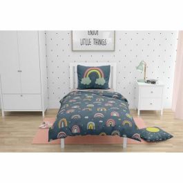 Roupillon ROU3701393706568 Juego de funda nórdica Rainbow 100% Algodón 140x200 cm 2 piezas Noche