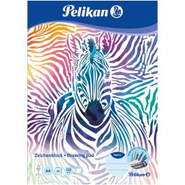 Pelikan 236782 Bloc de Hojas de Papel para Bellas Artes DIN A4, 120g/m², 20 Hojas