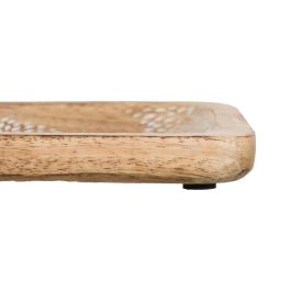 S/2 Bandejas Blanco-Natural 25 X 15 X 2,50 cm