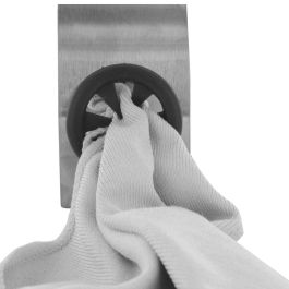 Je cherche une Idee Colgador Paño Adhesivo Acero Inoxidable con Soporte de Silicona 3x5x8 cm