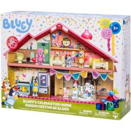 MOOSE 17669 La Casa de Celebraciones de Bluey con 11 Accesorios y Muebles Quita y Pon, Incluye Figura Exclusiva