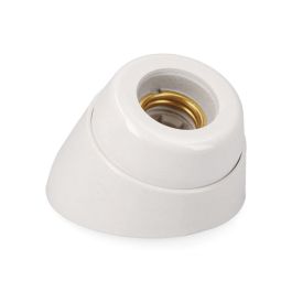 Edm Portalamparas E27 Zocalo Curvo Porcelana Retractilado Precio: 2.50000036. SKU: S7916896