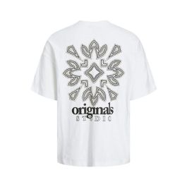 Camiseta de Manga Corta Hombre Jack & Jones 12252953-177627 Blanco (XL)