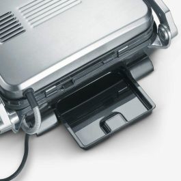 Severin KG 2395 Kontaktgrill Negro/Gris 1800W con Placas Cerámicas, Termostato Ajustable y Antiadherente