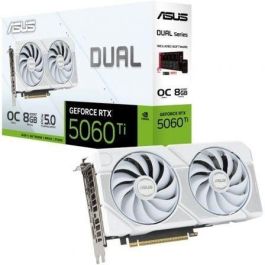 Asus DUAL-RTX5060TI-O8G-WHITE Tarjeta Gráfica Dual GeForce RTX 5060 Ti OC White Edition 8GB GDDR7 PCIe 5.0 Precio: 478.49999945. SKU: B14QKE8558