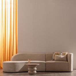 Sofá 2 Piezas Beige Tejido Salón 300 X 107 X 75 cm