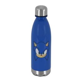 Sonic The Hedgehog - SEGA Botella Tritán Face 700ml Azul Reutilizable Libre BPA