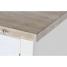 DKD Home Decor Buffet Tradicional Blanco Natural Madera Abeto y MDF 160 x 40 x 86 cm