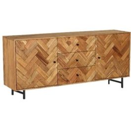 DKD Home Decor Buffet Moderno Colección Espiga de Acacia y Metal 40 x 80 x 170 cm Precio: 647.58999987. SKU: B1CGX75NXM