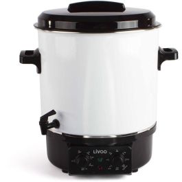 Livoo DOM334 Esterilizador Eléctrico de Tarros 1800W 27L Ø35 cm con Termostato y Temporizador Regulables, Depósito Acero Esmaltado Livoo DOM334 Esterilizador Eléctrico de Tarros 1800W 27L Ø35 cm con Termostato y Temporizador Regulables, Depósito Acero Esmaltado