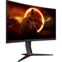AOC C27G2Z3/BK Monitor Gaming Curvo Full HD de 27" (68,6 cm), 280Hz, 0.5ms, Fast VA, HDR10, Negro/Rojo
