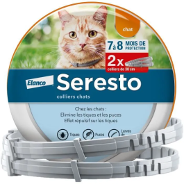 Seresto Collar Antiparasitario Gato X2, 7-8 meses protección contra pulgas y garrapatas, efectivo en gatitos desde 10 semanas Precio: 82.49999978. SKU: B17GNXF69X