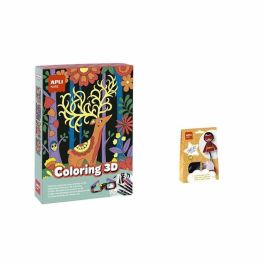 Laminas para colorear coloring 3d. colorea con rotuladores y observa con las gasfas el efecto 3d. 19,3x5,5x26,4 cm Laminas para colorear coloring 3d. colorea con rotuladores y observa con las gasfas el efecto 3d. 19,3x5,5x26,4 cm