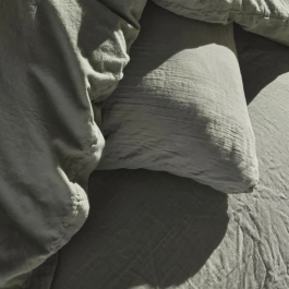 Today Juego de Cama 123327 1 Persona 140x200 cm Gasa de Algodón Lisa Salvia