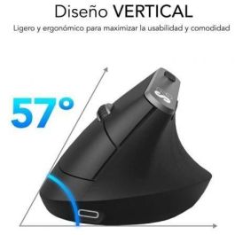 SUBBLIM NATURE VERTICAL ERGO DUAL MOUSE BATTERY BLACK