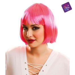 Peluca corta rosa talla única Peluca corta rosa talla única