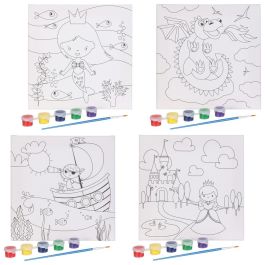 Jeux 2 momes Cuadro Lienzo Pintar Jeux Educative 20x20 cm