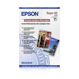 Epson Papel Fotografico Semibrillo (Premium SemiGlossy Photo) A3+, 20 Hojas - 250g. Precio: 29.79000035. SKU: S8405844