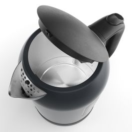 Aiwa Hervidora Eléctrica AKT-1000, 2200W, 1L, Acero Inoxidable Antihuellas, Hervidor de Agua Rápido con Controlador Strix