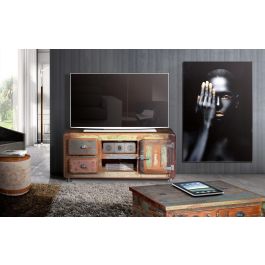 Giner y Colomer Mueble TV Madera Reciclada Multicolor 56x135x40cm