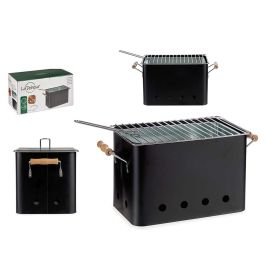 Barbacoa Portatil Rectangular Con Asas Color Negro La Dehesa 22X24CM (4 Unidades) Precio: 90.79000018. SKU: B158V8542N
