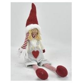 DKD Home Decor Figura de Navidad Tradicional Roja 9x13x45 cm - Adorno Decorativo de Poliéster con Corazón para el Hogar Precio: 7.05672. SKU: B1K42ACSJD